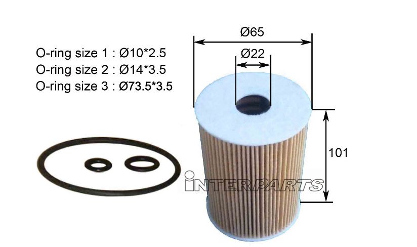 Interparts filter IPEO-817 Масляный фильтр IPEO817: Отличная цена - Купить в Польше на 2407.PL!