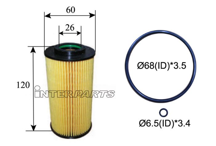 Interparts filter IPEO-765 Фільтр масляний IPEO765: Приваблива ціна - Купити у Польщі на 2407.PL!