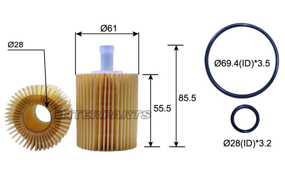Interparts filter IPEO-762 Oil Filter IPEO762: Buy near me in Poland at 2407.PL - Good price!