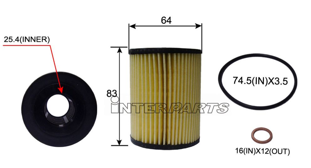 Interparts filter IPEO-772 Фільтр масляний IPEO772: Приваблива ціна - Купити у Польщі на 2407.PL!