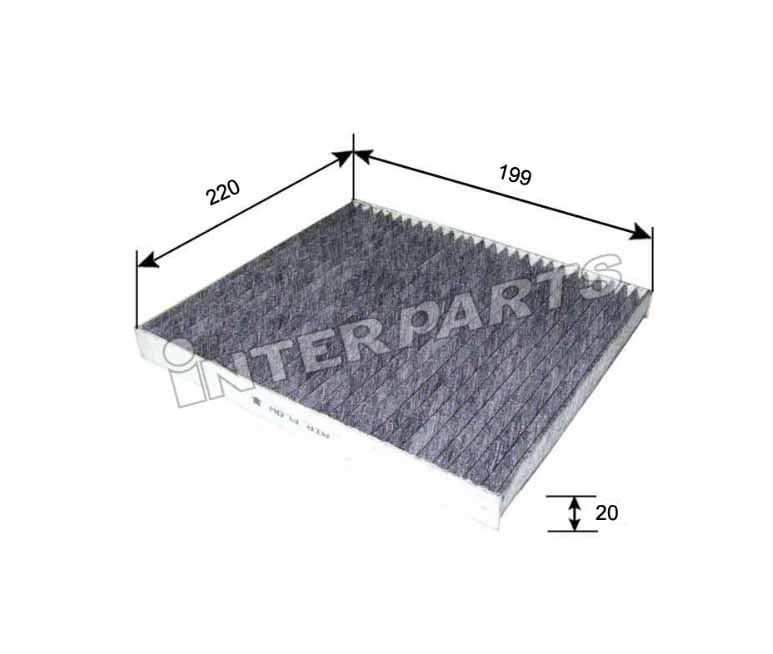 Interparts filter IPCA-105C Filtr kabinowy IPCA105C: Dobra cena w Polsce na 2407.PL - Kup Teraz!