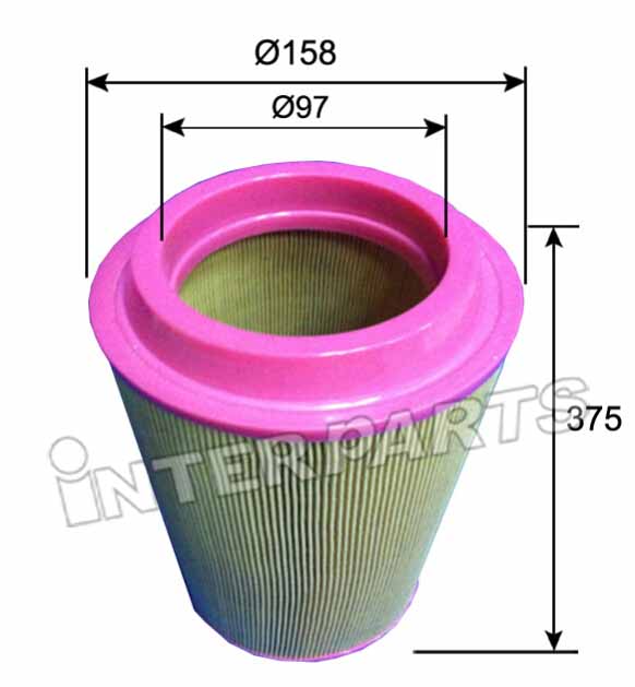 Interparts filter IPA-250 Luftfilter IPA250: Kaufen Sie zu einem guten Preis in Polen bei 2407.PL!