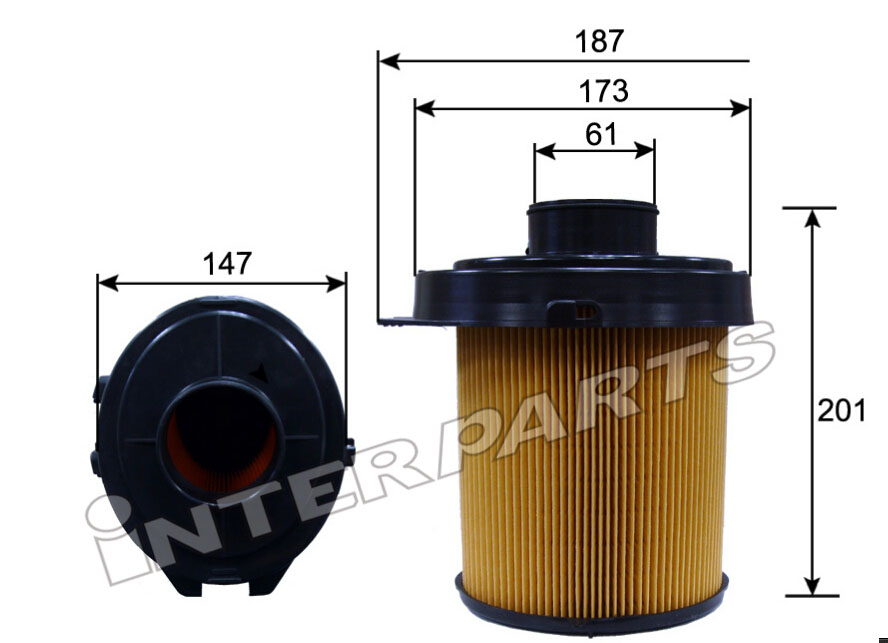 Interparts filter IPA-C002 Воздушный фильтр IPAC002: Отличная цена - Купить в Польше на 2407.PL!