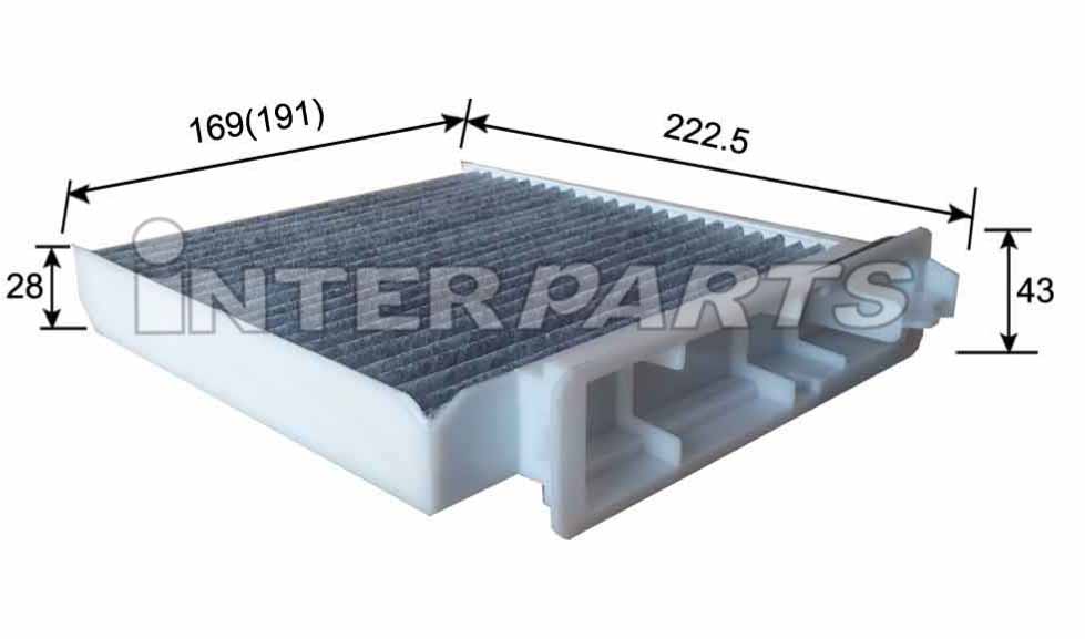 Interparts filter IPCA-211C Фільтр салону IPCA211C: Приваблива ціна - Купити у Польщі на 2407.PL!