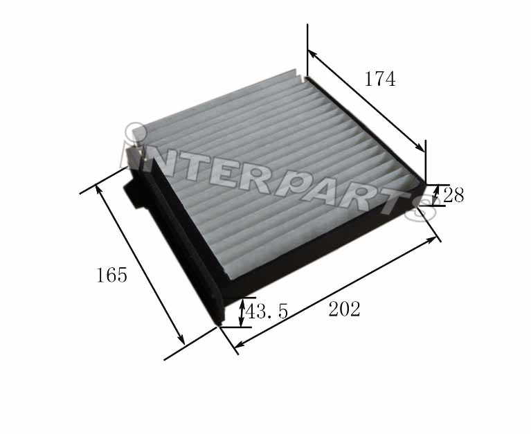 Interparts filter IPCA-225 Фильтр салона IPCA225: Отличная цена - Купить в Польше на 2407.PL!