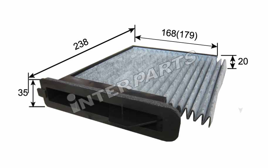 Interparts filter IPCA-228C Filter, interior air IPCA228C: Buy near me at 2407.PL in Poland at an Affordable price!