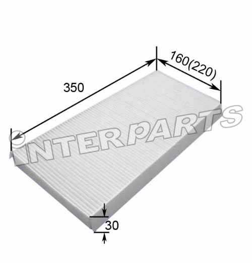 Interparts filter IPCA-E208 Filtr kabinowy IPCAE208: Dobra cena w Polsce na 2407.PL - Kup Teraz!