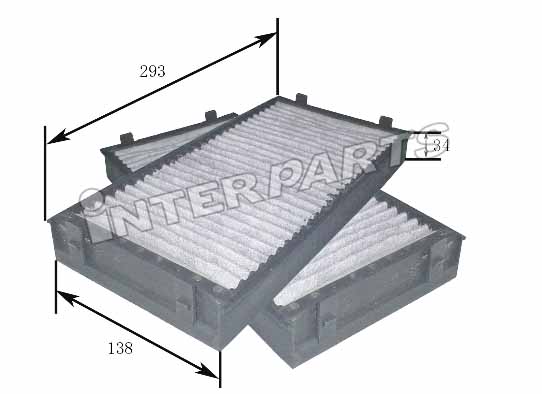 Interparts filter IPCA-E278C Filter, interior air IPCAE278C: Buy near me in Poland at 2407.PL - Good price!