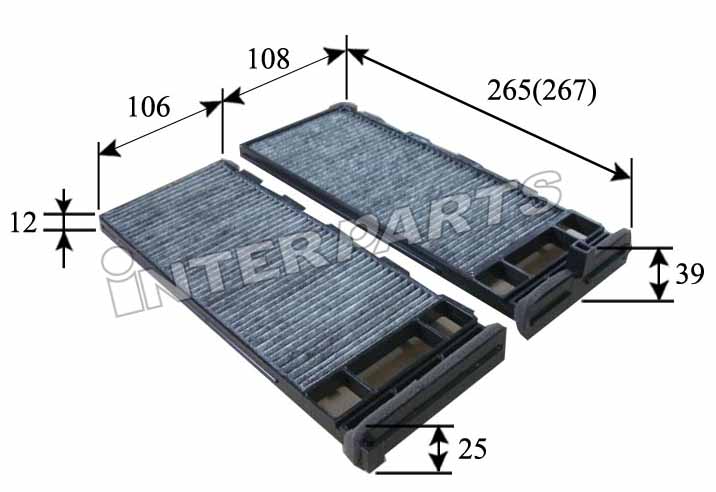 Interparts filter IPCA-S01C Filtr kabinowy IPCAS01C: Dobra cena w Polsce na 2407.PL - Kup Teraz!