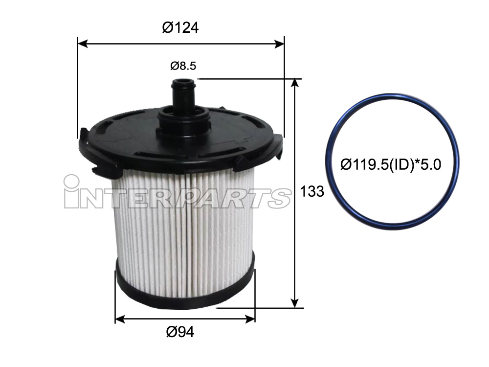 Interparts filter IPEF-153 Fuel filter IPEF153: Buy near me in Poland at 2407.PL - Good price!