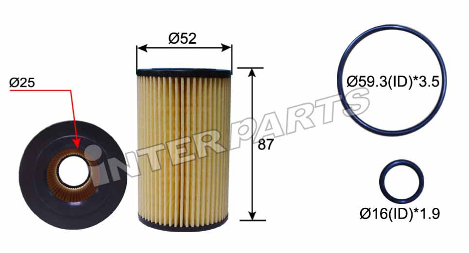 Interparts filter IPEO-710 Oil Filter IPEO710: Buy near me in Poland at 2407.PL - Good price!