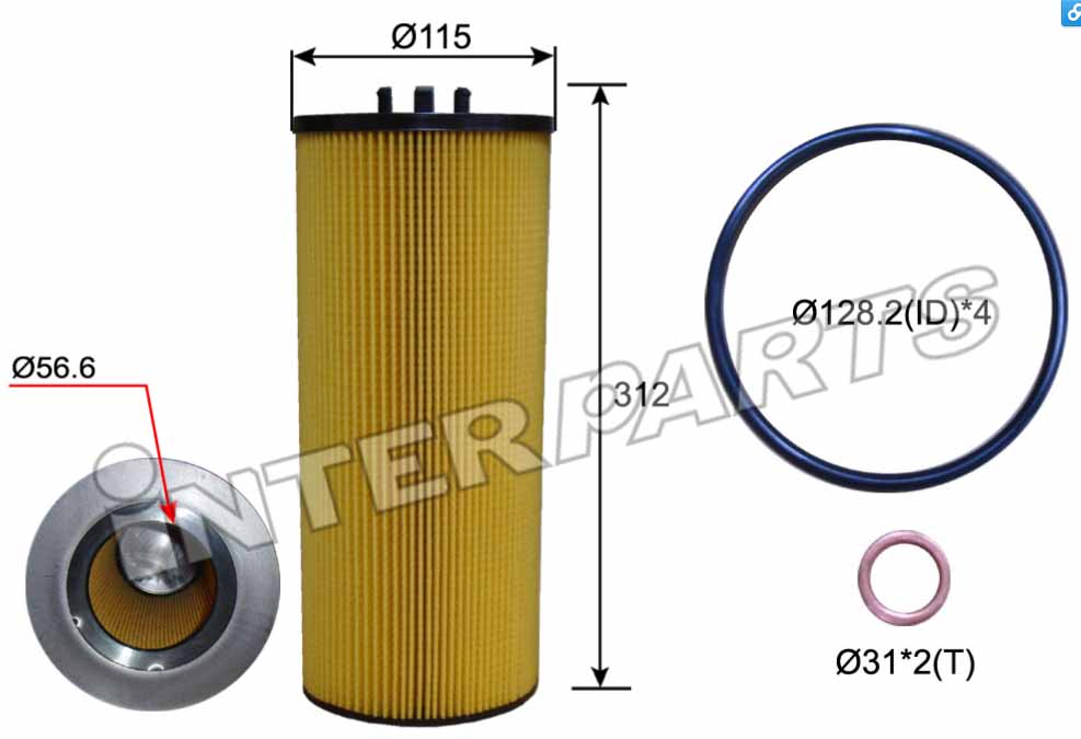 Interparts filter IPEO-711 Filtr oleju IPEO711: Dobra cena w Polsce na 2407.PL - Kup Teraz!