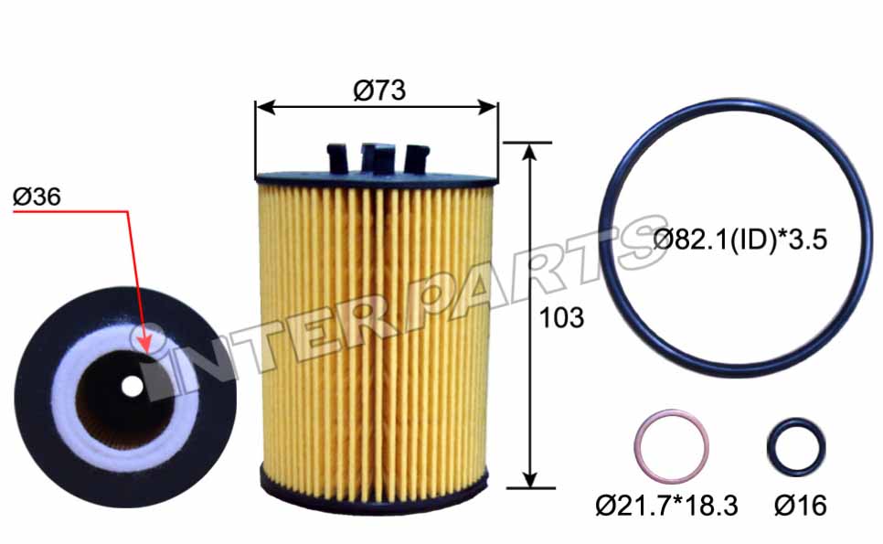 Interparts filter IPEO-728 Oil Filter IPEO728: Buy near me in Poland at 2407.PL - Good price!
