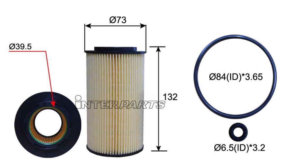Interparts filter IPEO-764 Oil Filter IPEO764: Buy near me in Poland at 2407.PL - Good price!