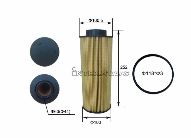Interparts filter IPEO-824 Oil Filter IPEO824: Buy near me in Poland at 2407.PL - Good price!