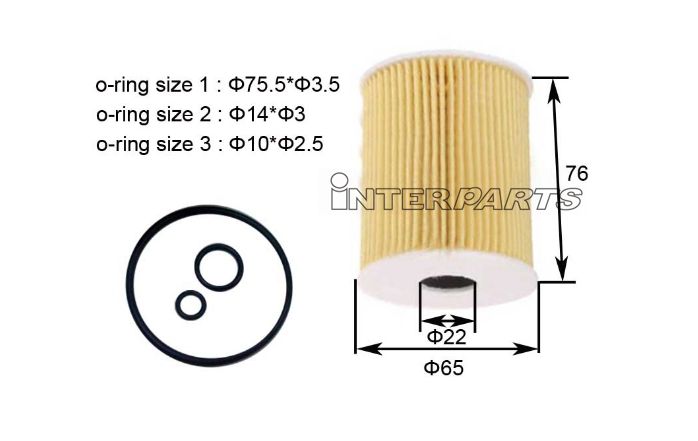 Interparts filter IPEO-850 Фільтр масляний IPEO850: Приваблива ціна - Купити у Польщі на 2407.PL!