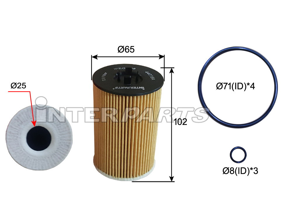 Interparts filter IPEO-866 Oil Filter IPEO866: Buy near me in Poland at 2407.PL - Good price!