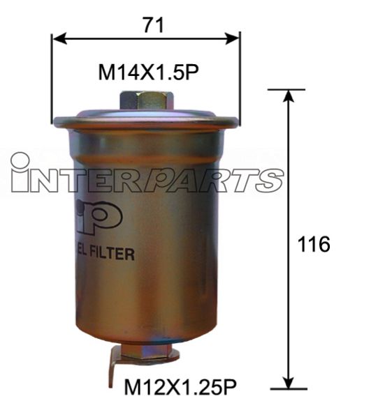 Interparts filter IPF-145 Фільтр палива IPF145: Приваблива ціна - Купити у Польщі на 2407.PL!