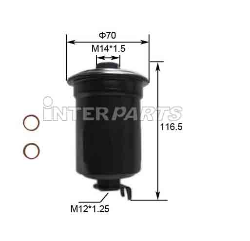 Interparts filter IPF-145E Топливный фильтр IPF145E: Отличная цена - Купить в Польше на 2407.PL!