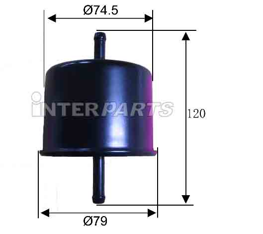 Interparts filter IPF-204 Топливный фильтр IPF204: Отличная цена - Купить в Польше на 2407.PL!