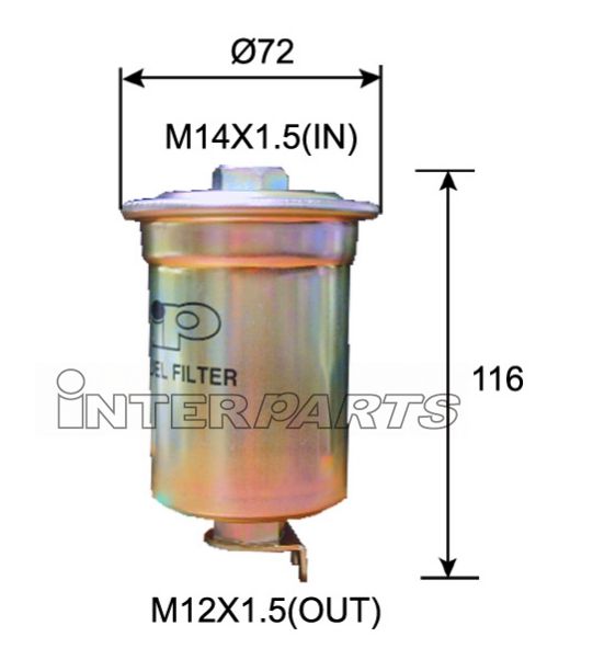 Interparts filter IPF-326 Топливный фильтр IPF326: Отличная цена - Купить в Польше на 2407.PL!