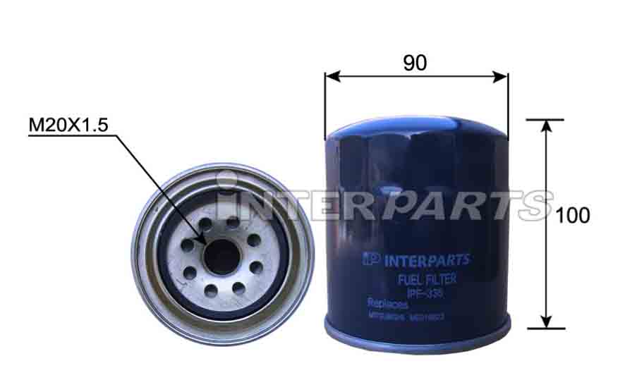 Interparts filter IPF-335 Фільтр палива IPF335: Приваблива ціна - Купити у Польщі на 2407.PL!