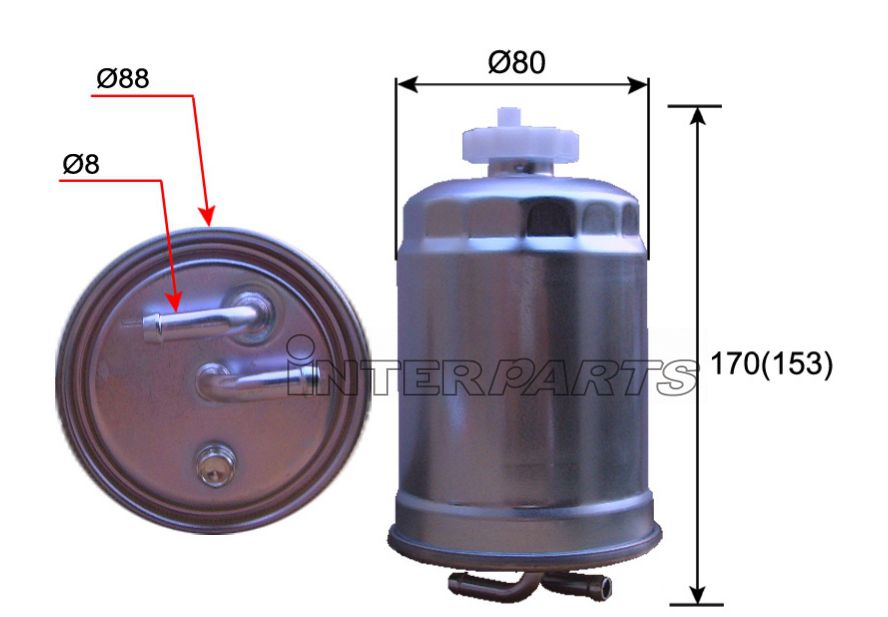 Interparts filter IPF-422E Fuel filter IPF422E: Buy near me in Poland at 2407.PL - Good price!