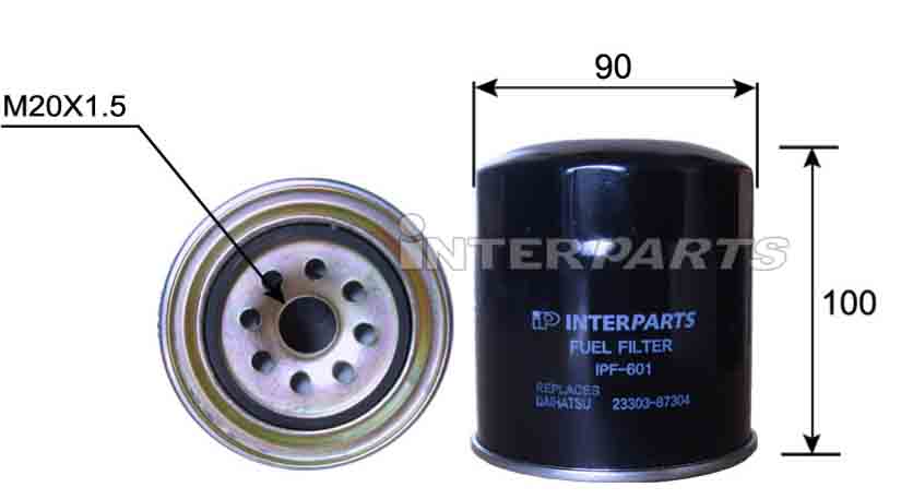 Interparts filter IPF-601 Топливный фильтр IPF601: Отличная цена - Купить в Польше на 2407.PL!