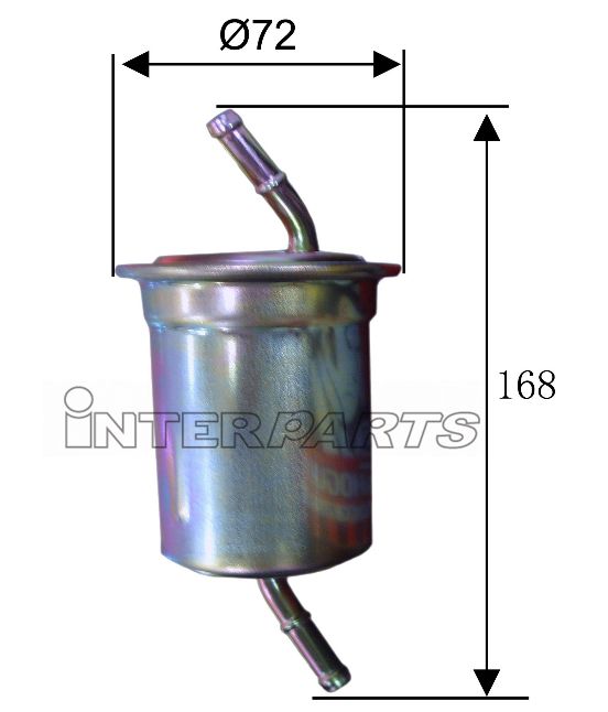 Interparts filter IPF-612 Фільтр палива IPF612: Приваблива ціна - Купити у Польщі на 2407.PL!