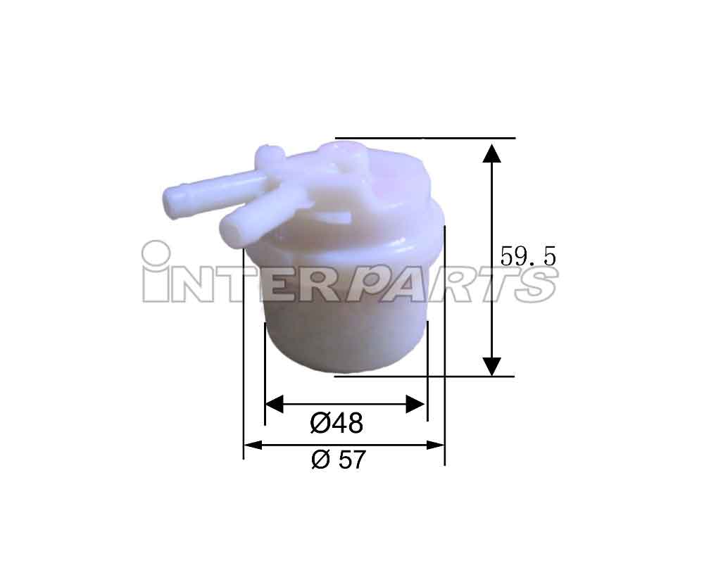 Interparts filter IPF-802P Топливный фильтр IPF802P: Отличная цена - Купить в Польше на 2407.PL!