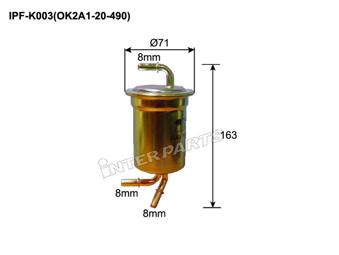 Interparts filter IPF-K003 Filtr paliwa IPFK003: Dobra cena w Polsce na 2407.PL - Kup Teraz!