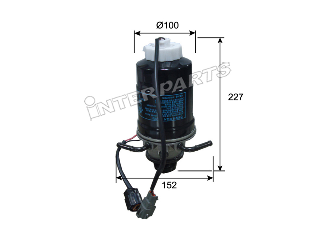 Interparts filter IPF-K027AS Топливный фильтр IPFK027AS: Отличная цена - Купить в Польше на 2407.PL!