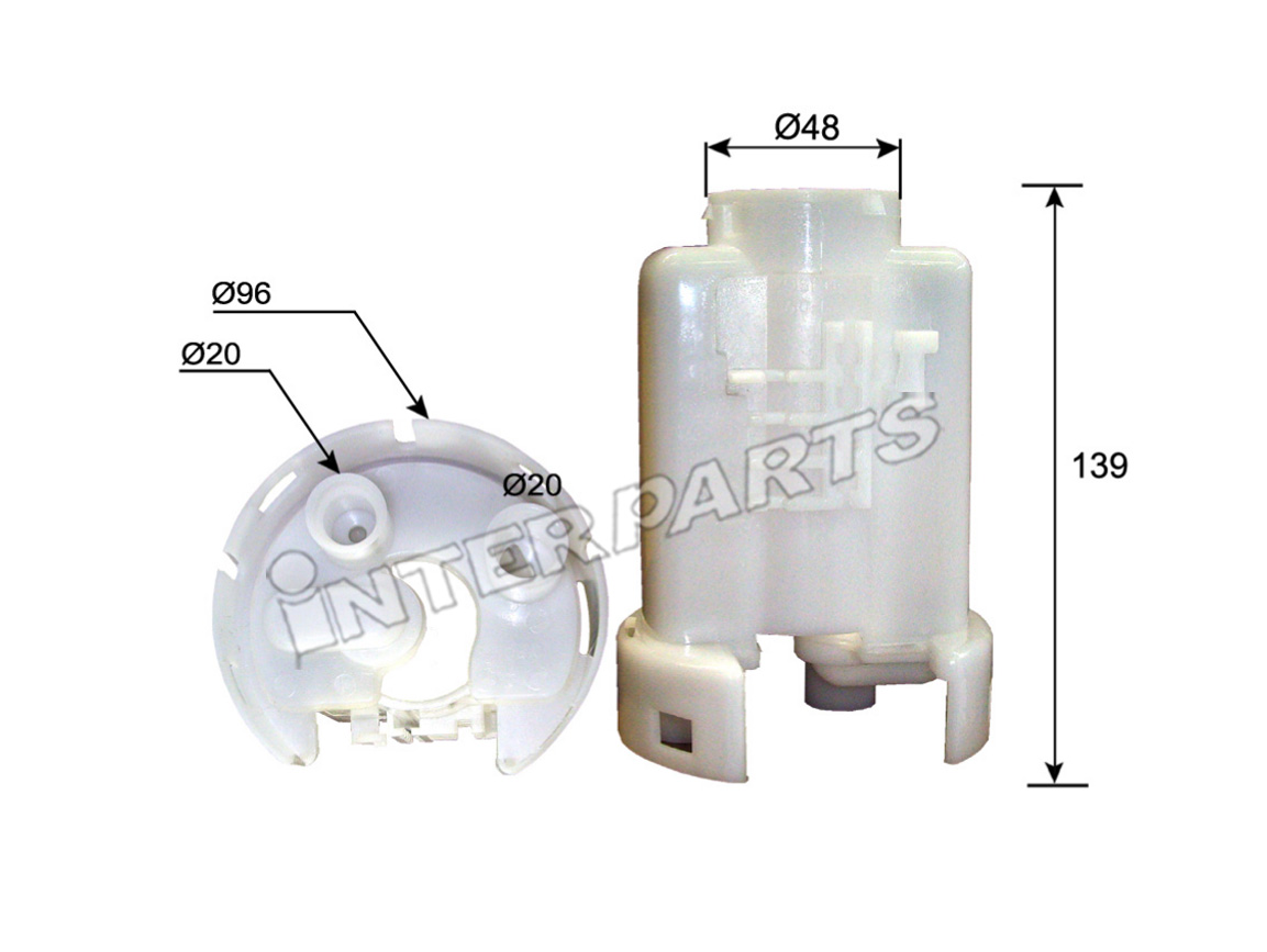 Interparts filter IPFT-101 Топливный фильтр IPFT101: Отличная цена - Купить в Польше на 2407.PL!