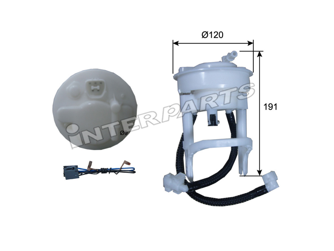 Interparts filter IPFT-405 Fuel filter IPFT405: Buy near me in Poland at 2407.PL - Good price!