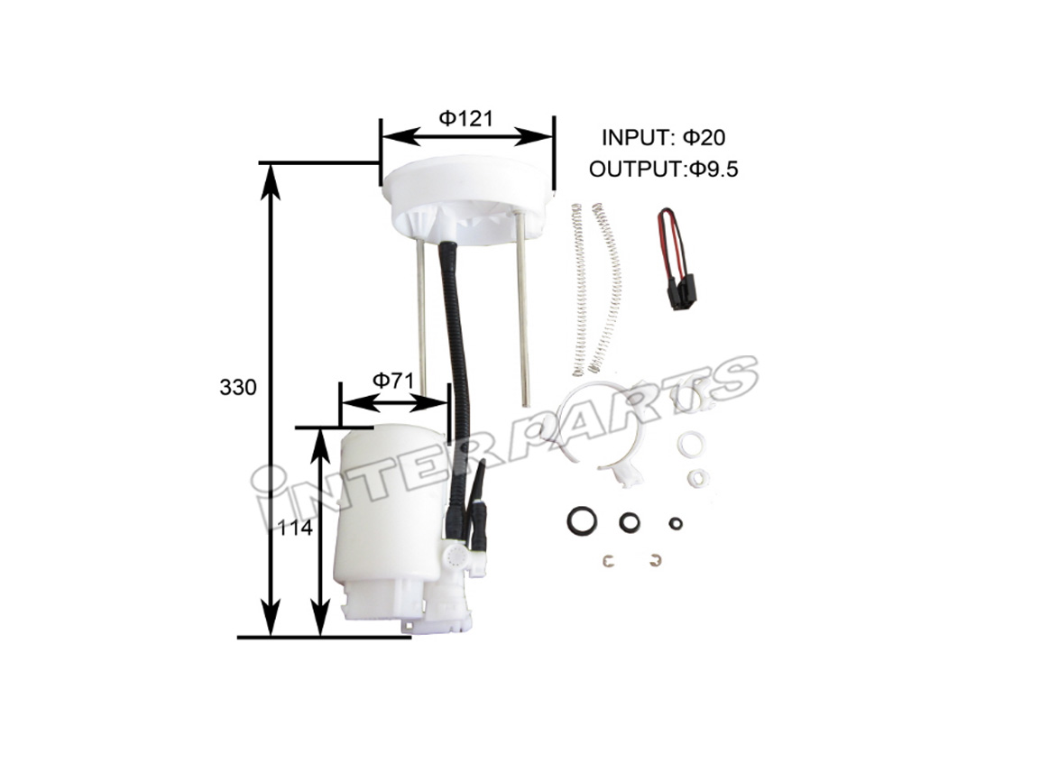 Interparts filter IPFT-406 Filtr paliwa IPFT406: Dobra cena w Polsce na 2407.PL - Kup Teraz!