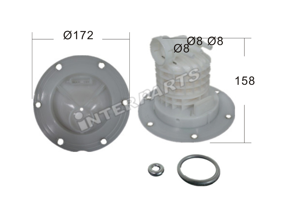 Interparts filter IPFT-E105 Топливный фильтр IPFTE105: Отличная цена - Купить в Польше на 2407.PL!