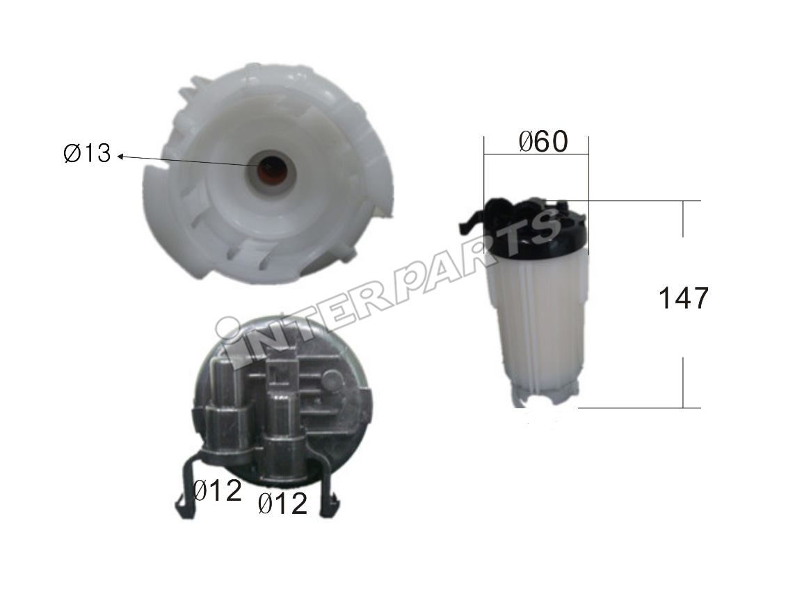 Interparts filter IPFT-H022 Фільтр палива IPFTH022: Приваблива ціна - Купити у Польщі на 2407.PL!