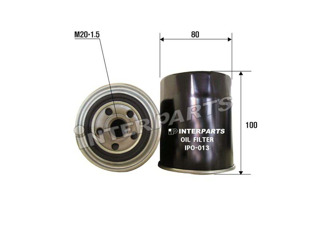 Interparts filter IPO-013 Oil Filter IPO013: Buy near me in Poland at 2407.PL - Good price!