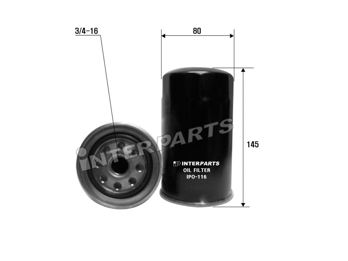 Interparts filter IPO-116 Filtr oleju IPO116: Dobra cena w Polsce na 2407.PL - Kup Teraz!