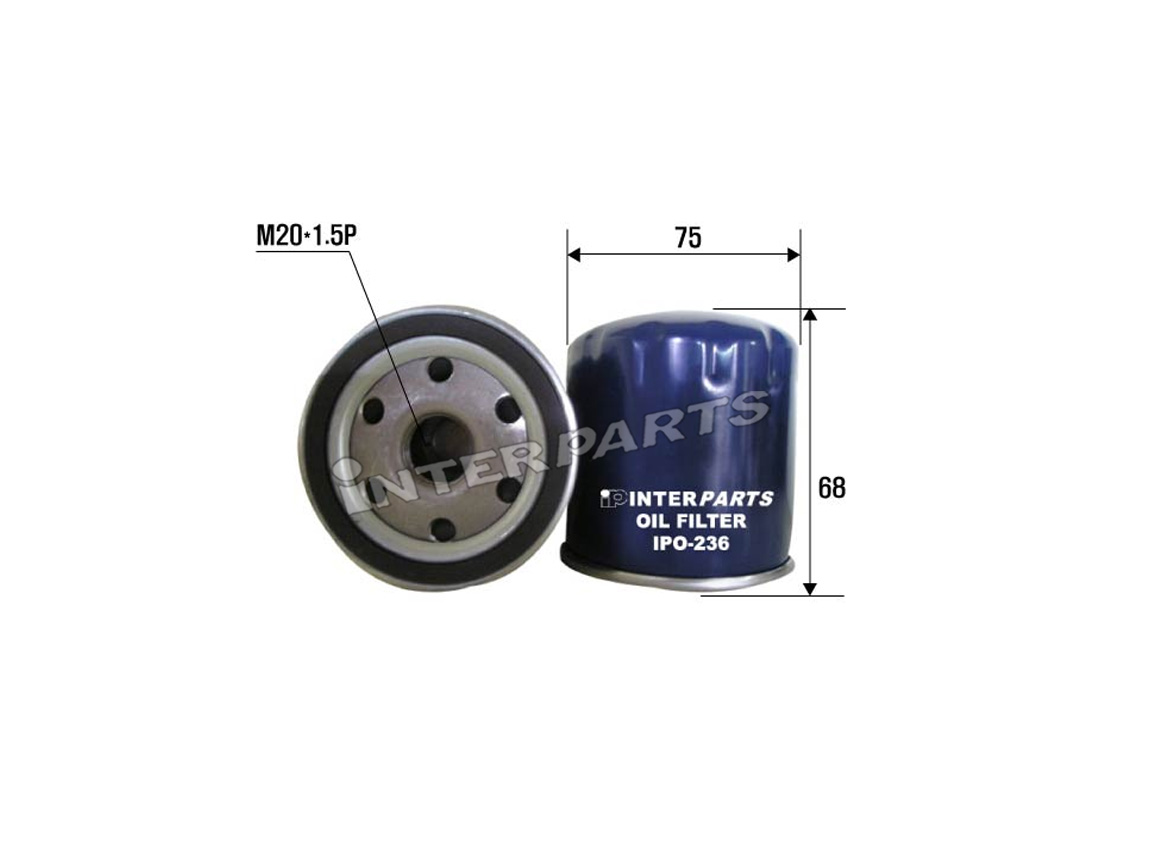 Interparts filter IPO-236 Масляный фильтр IPO236: Отличная цена - Купить в Польше на 2407.PL!