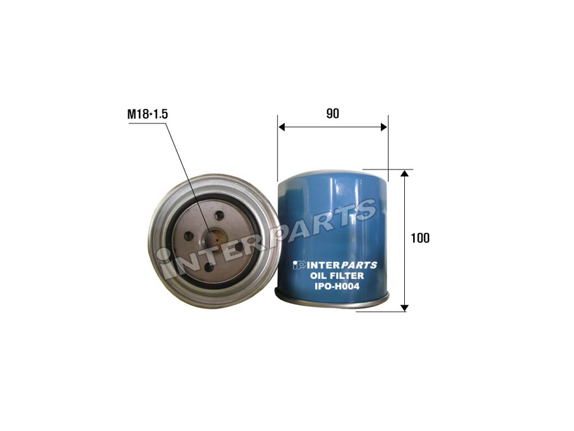 Interparts filter IPO-H004 Oil Filter IPOH004: Buy near me in Poland at 2407.PL - Good price!