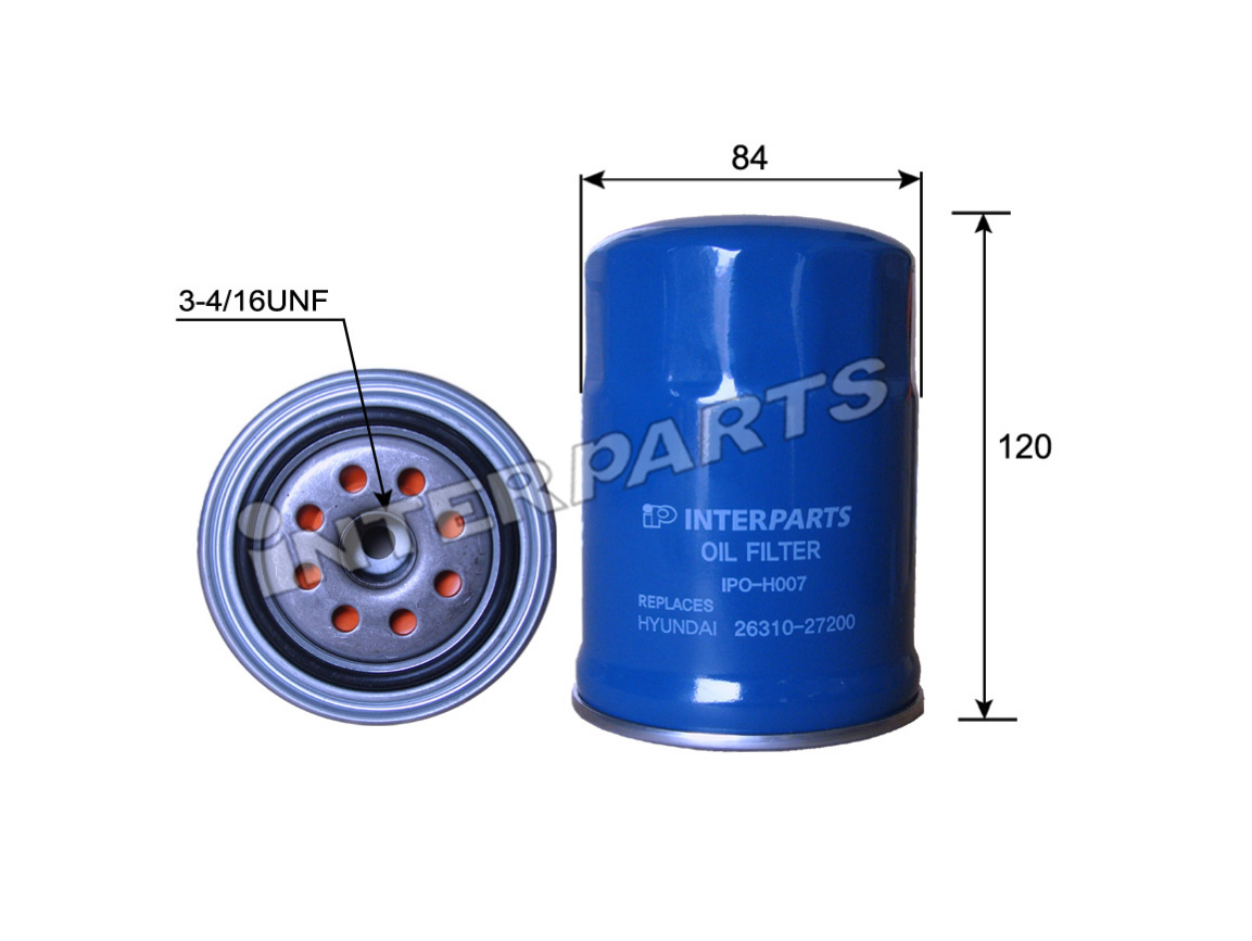 Interparts filter IPO-H007 Filtr oleju IPOH007: Dobra cena w Polsce na 2407.PL - Kup Teraz!