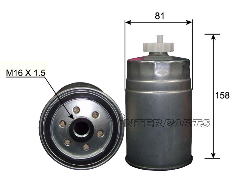 Interparts filter IPUF-801 Fuel filter IPUF801: Buy near me in Poland at 2407.PL - Good price!