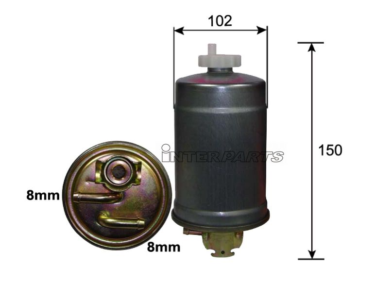 Interparts filter IPUF-803 Фільтр палива IPUF803: Приваблива ціна - Купити у Польщі на 2407.PL!