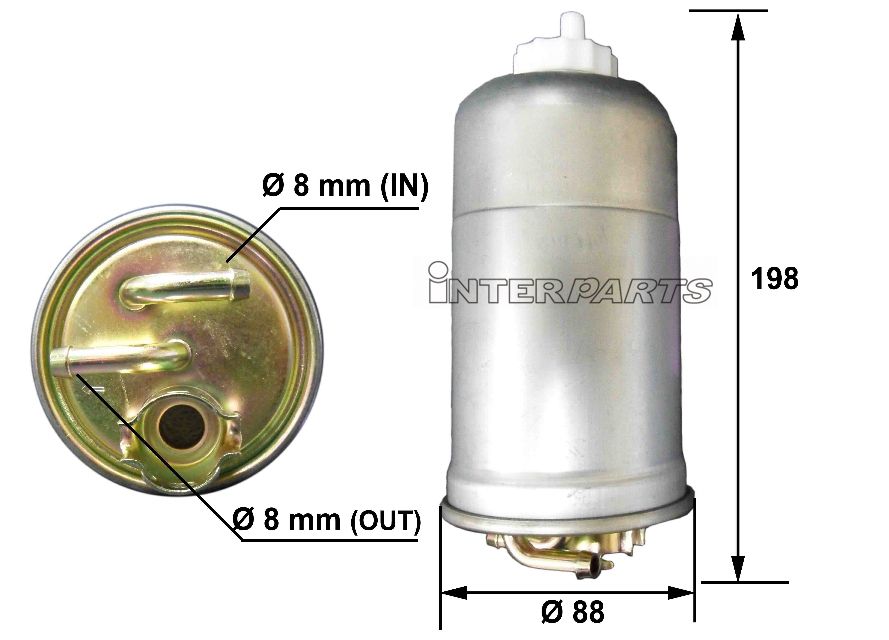 Interparts filter IPUF-804 Fuel filter IPUF804: Buy near me in Poland at 2407.PL - Good price!