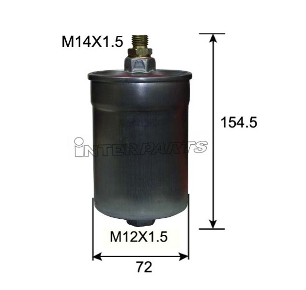 Interparts filter IPUF-808 Fuel filter IPUF808: Buy near me in Poland at 2407.PL - Good price!