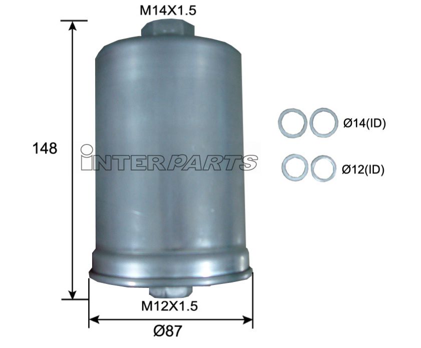 Interparts filter IPUF-824 Фільтр палива IPUF824: Приваблива ціна - Купити у Польщі на 2407.PL!