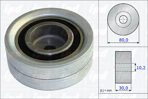 IPD 15-3713 Tensioner pulley, timing belt 153713: Buy near me in Poland at 2407.PL - Good price!