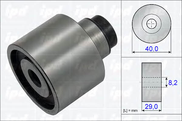 IPD 15-3802 Tensioner pulley, timing belt 153802: Buy near me in Poland at 2407.PL - Good price!