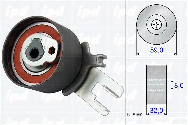 IPD 15-3820 Tensioner pulley, timing belt 153820: Buy near me in Poland at 2407.PL - Good price!